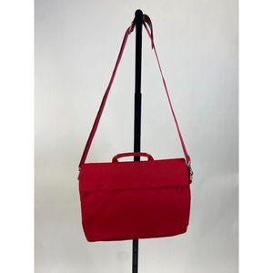 Red Multi Pocket Computer Bag
